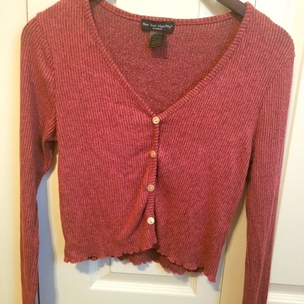 Long sleeve crop top